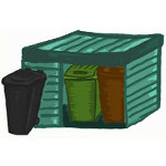 Mülltonnenhausmülltonnenverkleidung-mülltonnenbox